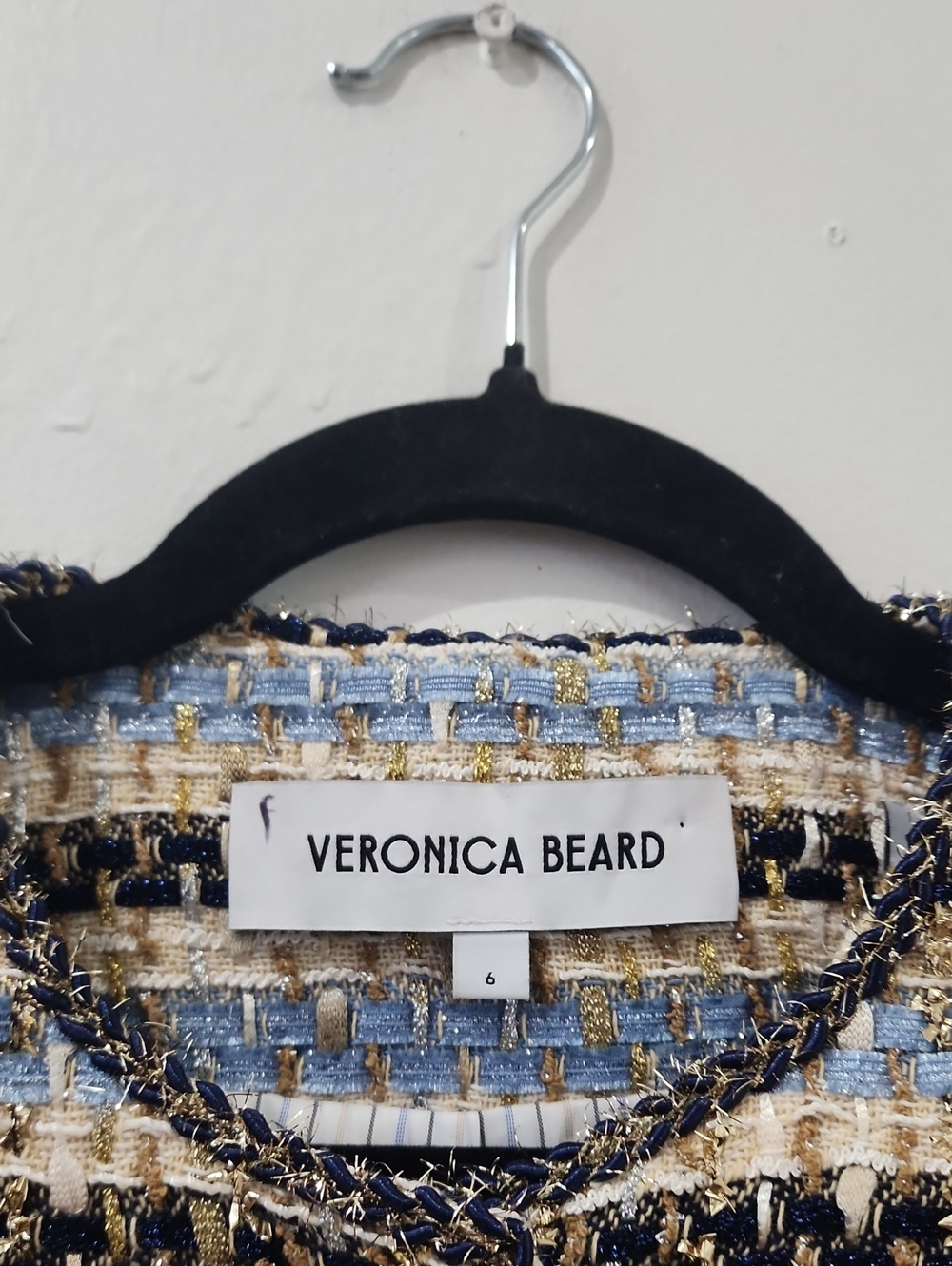 Veronica Beard Sumira Metallic Tweed Jacket - Picture 6 of 16